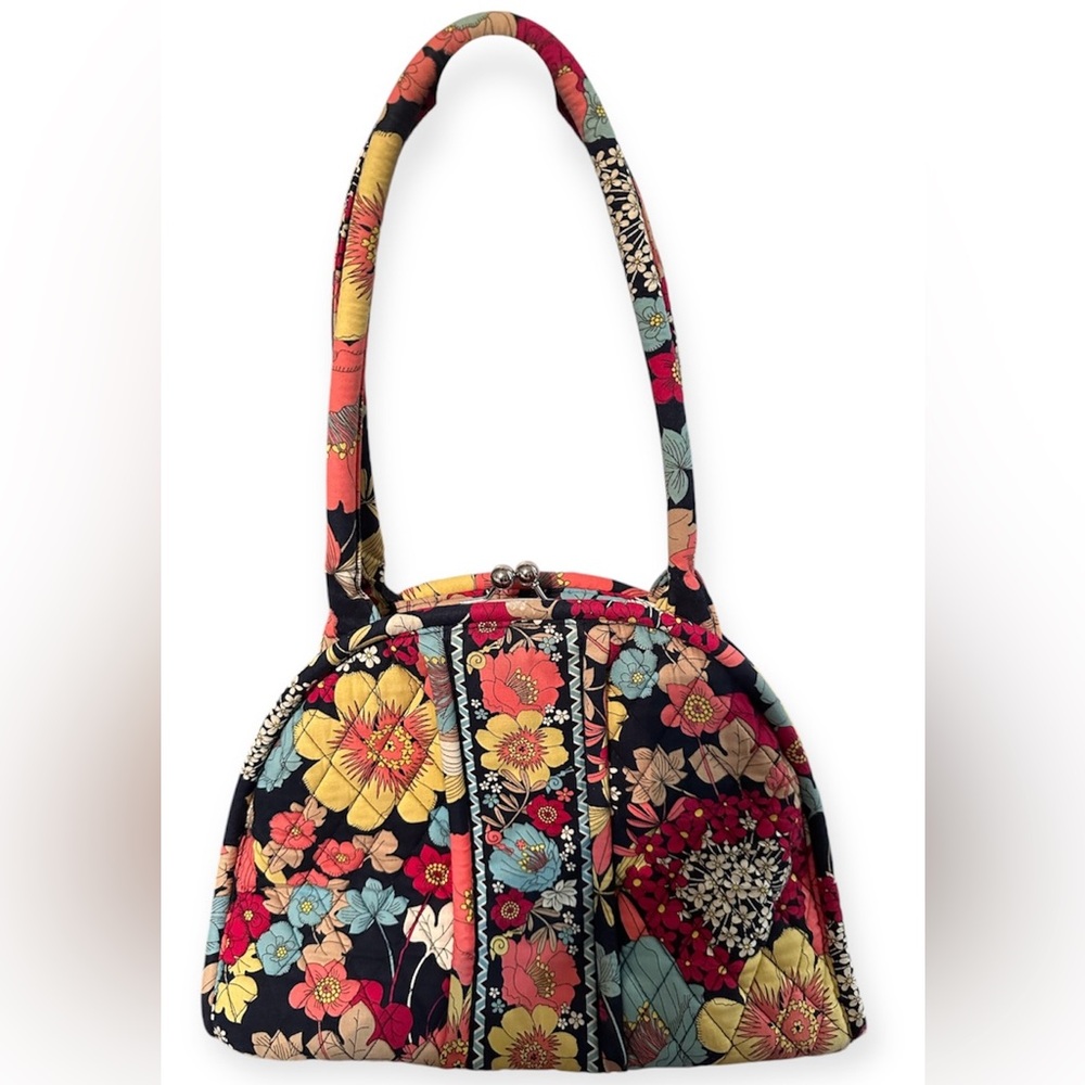 Vera Bradley Happy Snails pattern handbag.